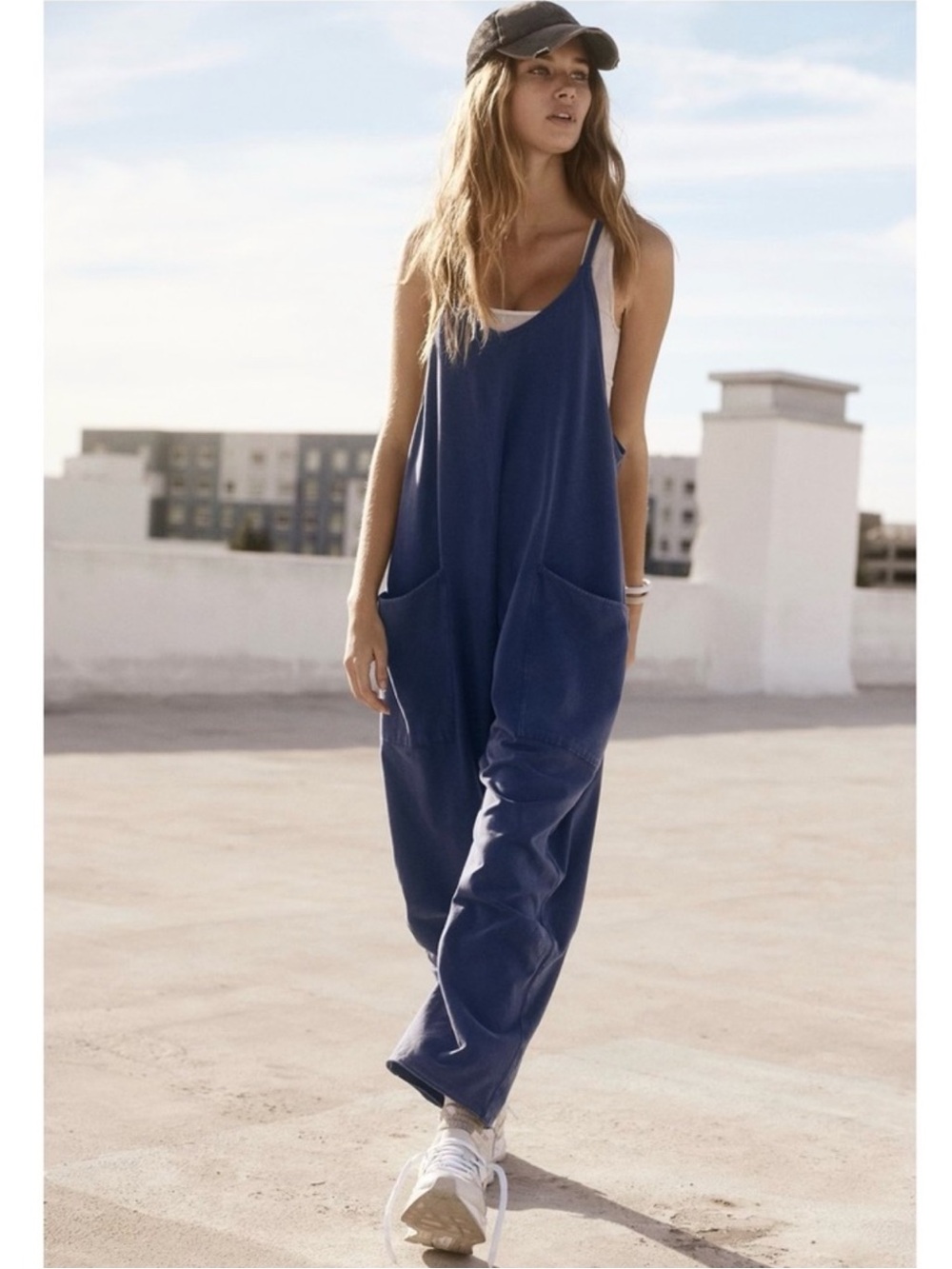 NWT Free People x FP Movement Hot Shot Onesie in Navy - Picture 5 of 11